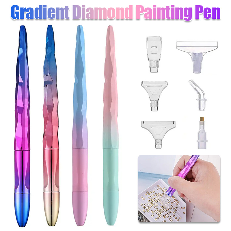 Resin Craft Kit - 그라디언트 다이아몬드 페인팅 펜 세트(6개 펜