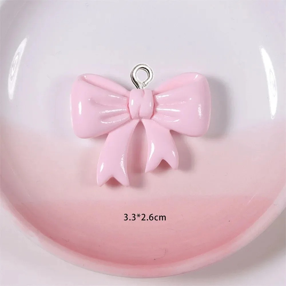 Resin Crafts Diy - 10 조각 캔디 컬러 보우 수지