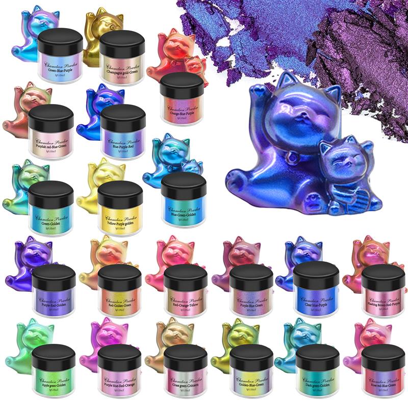 Resin Pigment Set - 미러 카멜레온 송진 안료 글리터 매직