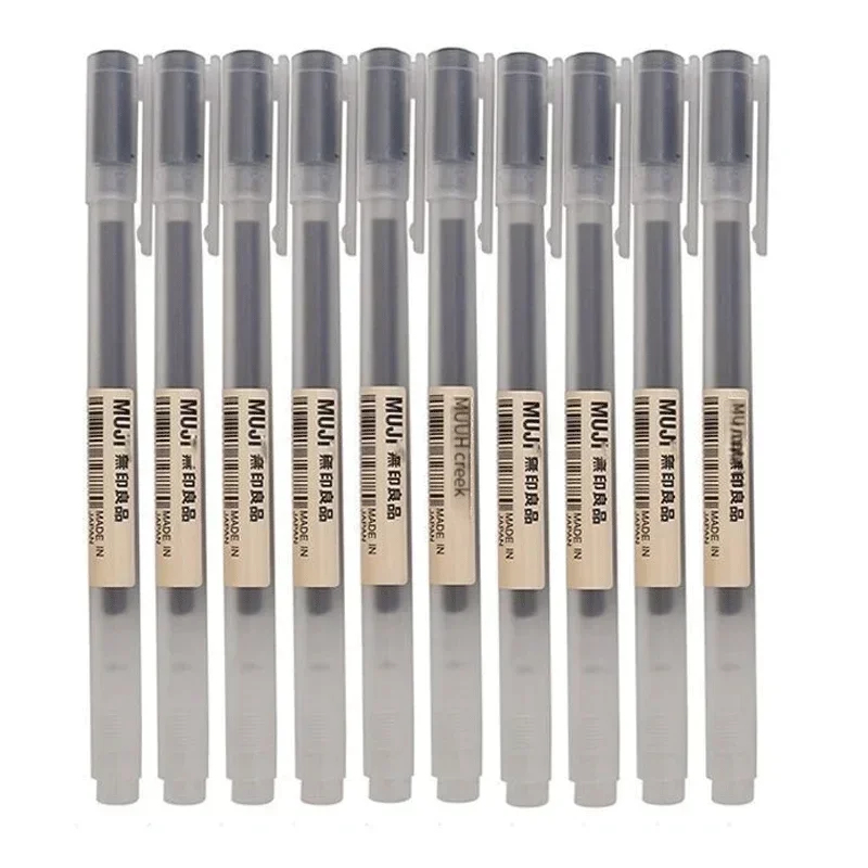 Muji Stationery Gel Pen - 사랑스러운 MUJI 젤 펜 블랙/레드/블루 0.38/0.5mm