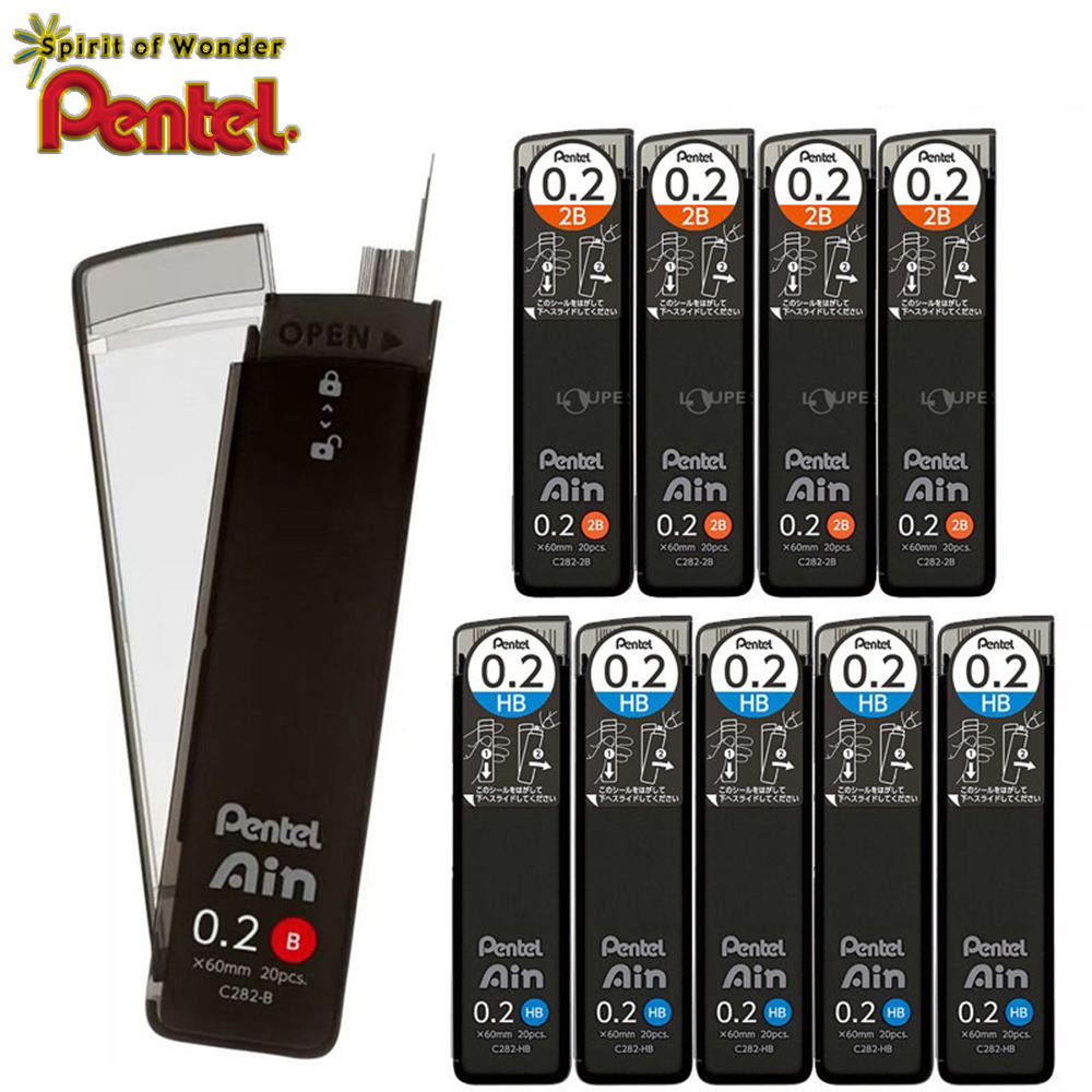 Pentel Pen Energel - 3박스 일본 펜텔 리드 C282 0.2mm