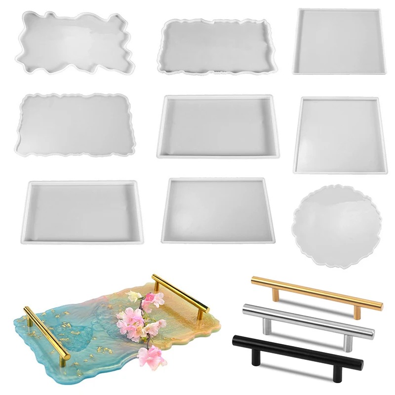 Silicone Mold Tray - 트레이 에폭시 레진 실리콘 몰드 DIY