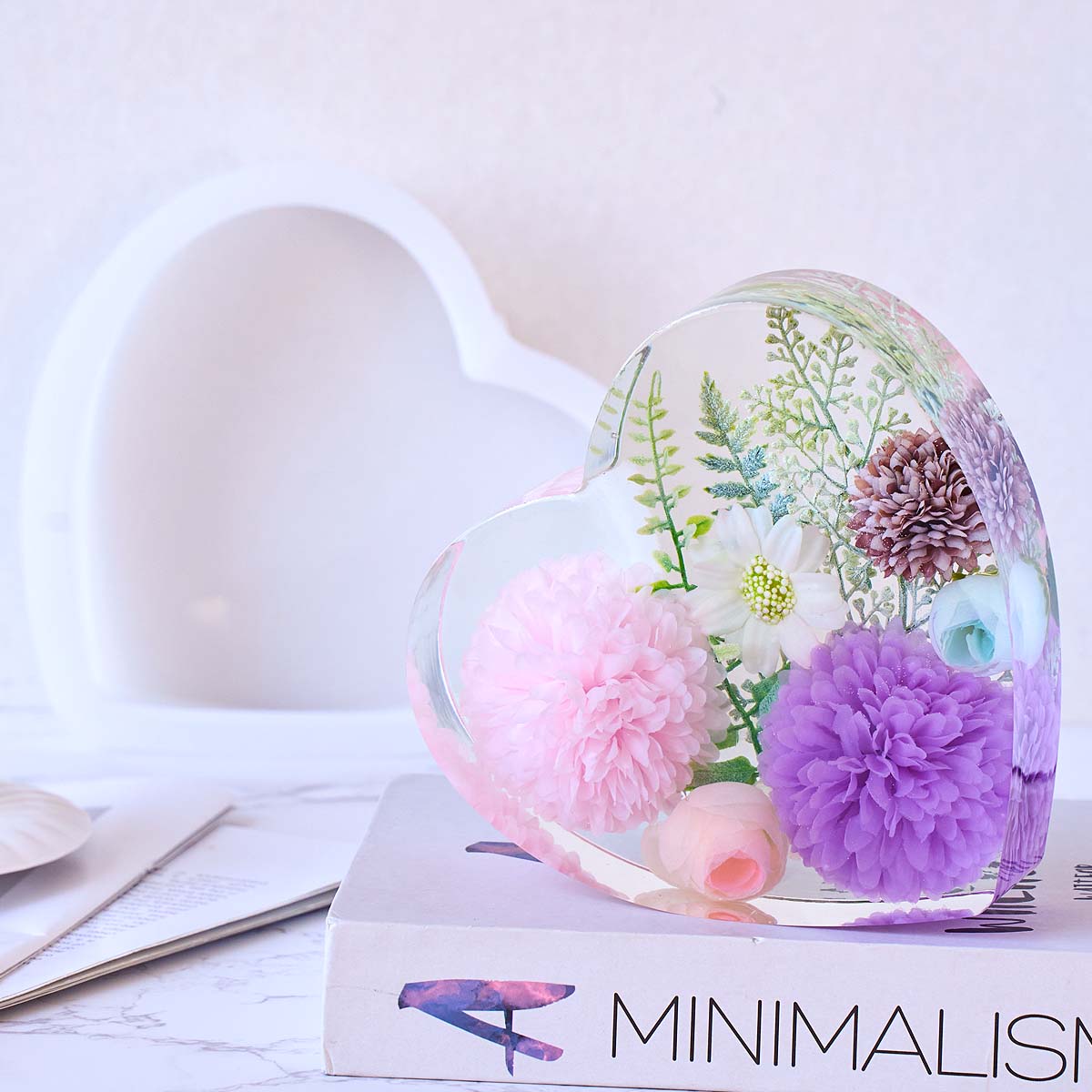 대형 사랑 모양 실리콘 몰드 DIY 하트 육각형 에폭시 - Flower Preservation Resin 리뷰 및 가격