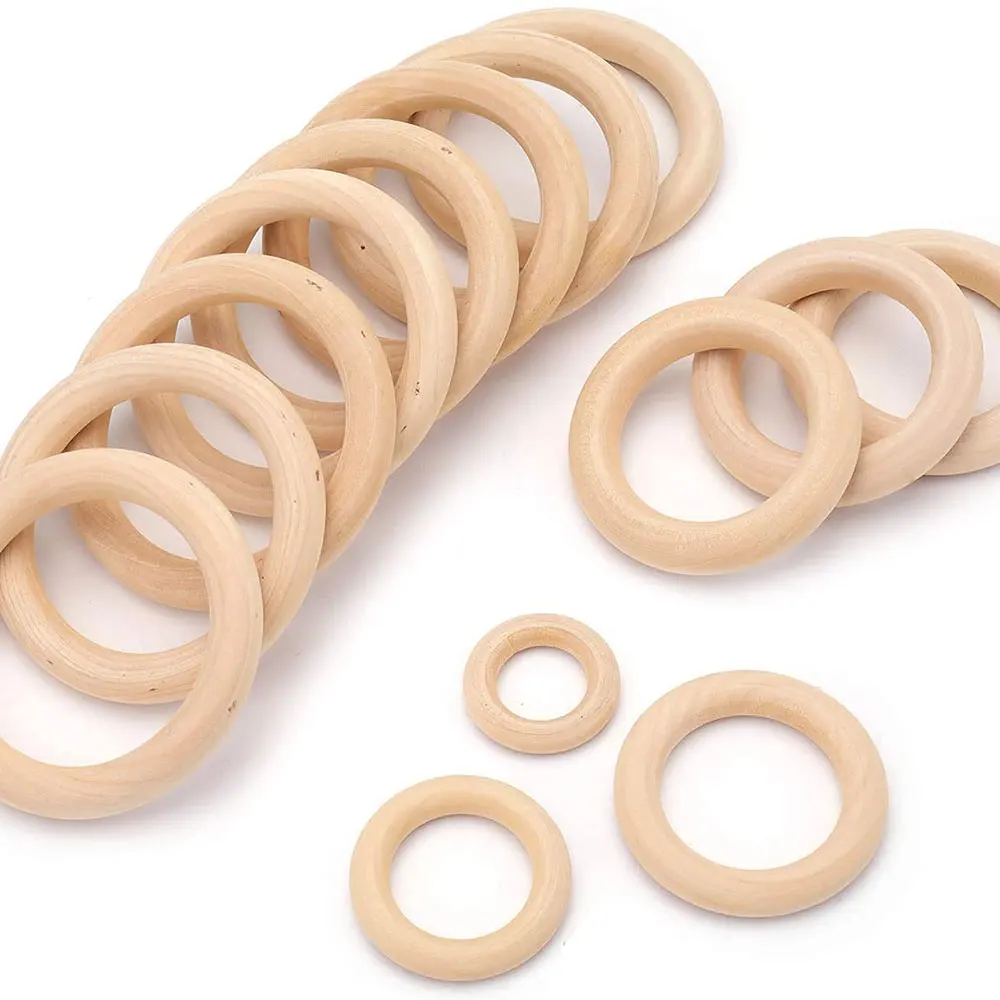 미완성 원목 링 15-100MM 천연 나무 링 마크라메 - Wood Ring Blank 리뷰 및 가격