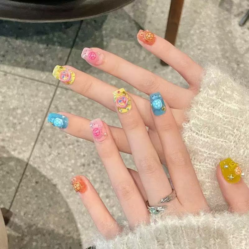 100개 미니 컬러풀 거북이 레진 참 플랫 백 카보숑  - Resin Crafts Diy 리뷰 및 가격