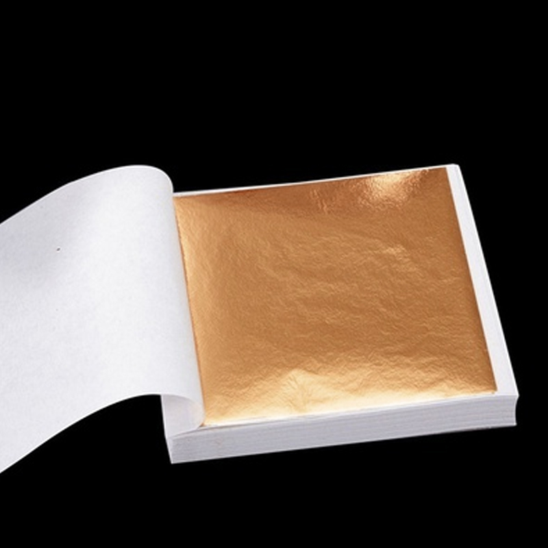 100pcs 아트 크래프트 디자인 종이 시트 실용적인  - Gold Foil Flakes 리뷰 및 가격