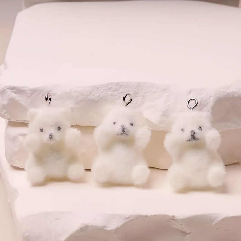 6Pcs 북극곰 수지 참 크리스마스 얼음 눈 테마 펜던 - Resin Crafts Diy 리뷰 및 가격
