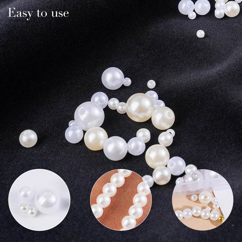 800개 인조 진주 레진 비즈 키트 라운드 진주 비즈  - Resin Crafts Diy 리뷰 및 가격