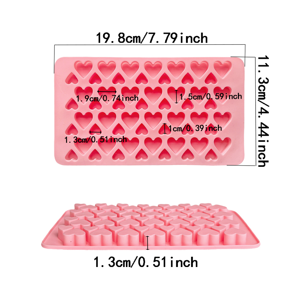56 캐비티 크기 하트 모양의 초콜릿 실리콘 몰드 3D - Silicone Mold Tray 리뷰 및 가격