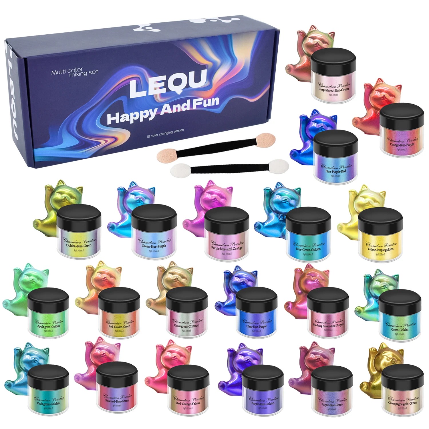 카멜레온 핑크 네일 크롬 파우더 피그먼트 DIY 에폭시 - Resin Pigment Set 리뷰 및 가격