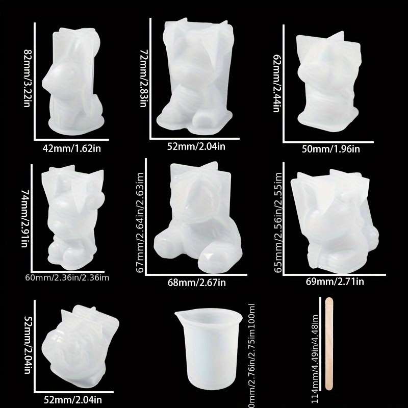 19개 레진 몰드 세트, 레진 제작, 데스크탑 장식품, - Resin Craft Kit 리뷰 및 가격