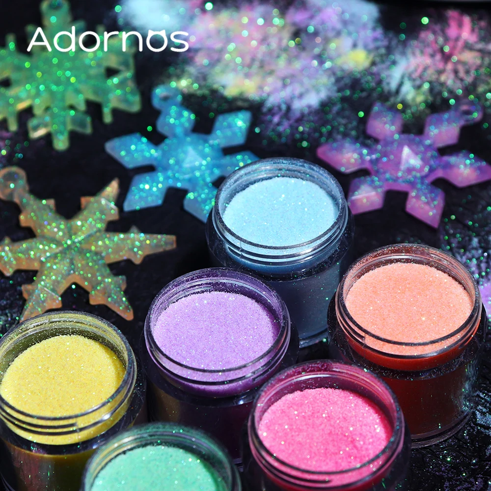 무지개 빛깔의 반짝이 설탕 가루 에폭시 수지 안료 착색 - Resin Pigment Set 리뷰 및 가격