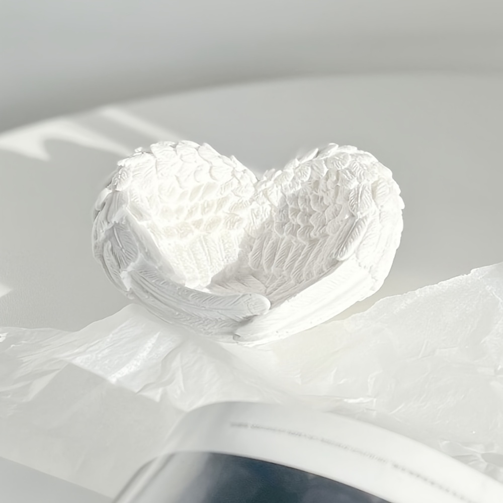 1개 천사 날개 하트 실리콘 몰드 - 레이어드 윙 디자 - Resin Craft Ideas 리뷰 및 가격